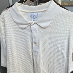 Calvin Klein Cream Polo Shirt